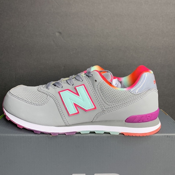 New Balance Kids 574 Classic Steel Bali Blue - Picture 2 of 10